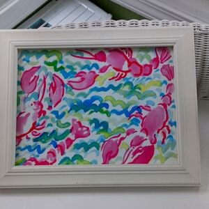 Framed Lilly Pulitzer print - Lobstah Roll